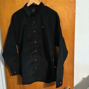 Corduroy Shirt Womens Medium Black Dickies